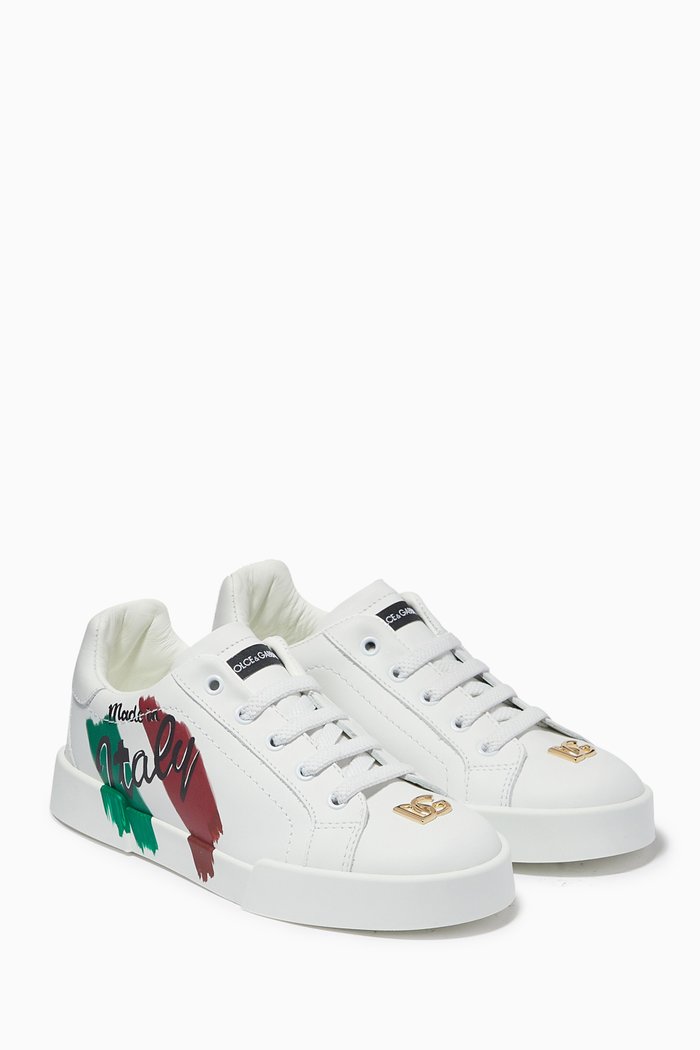 

Portofino Logo Sneakers, White