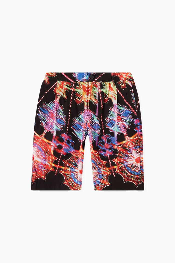 

Illumination Print Shorts in Poplin, Multicolour