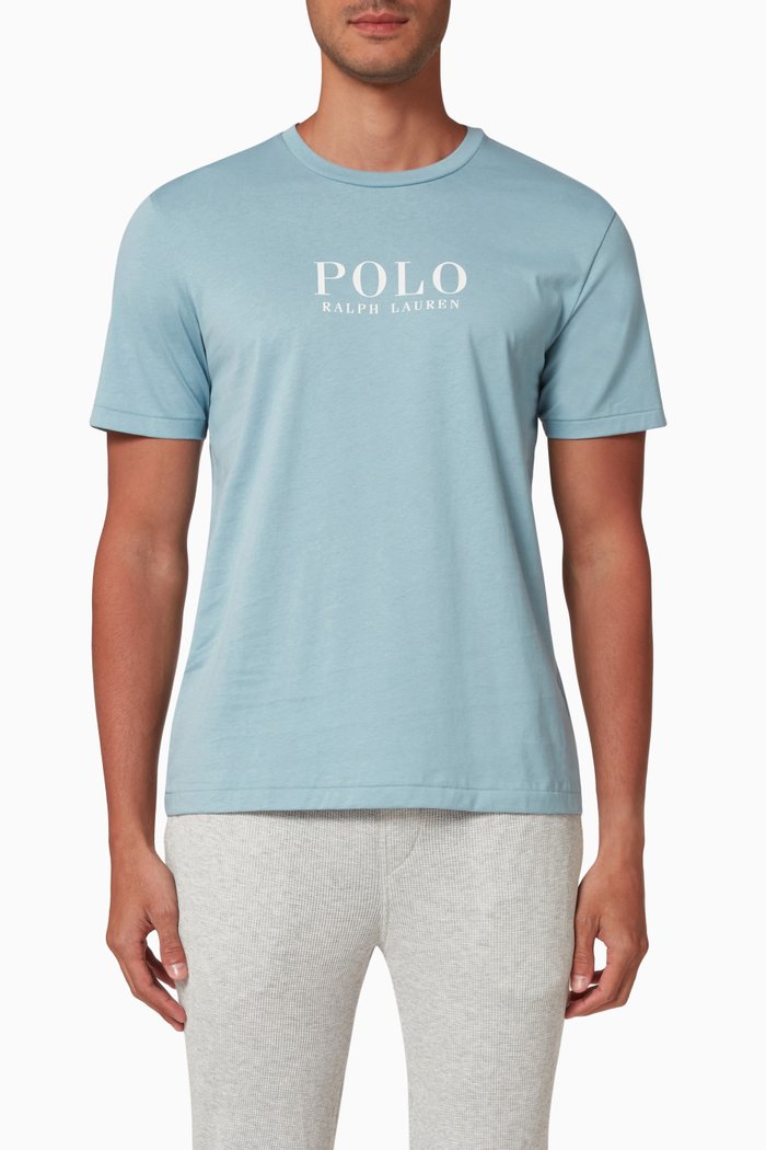 

Slim Fit Sleep T-shirt in Cotton Jersey, Blue
