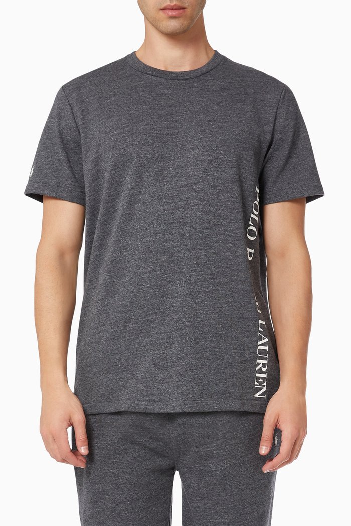 

Crew Sleep Top in Cotton Jersey, Grey