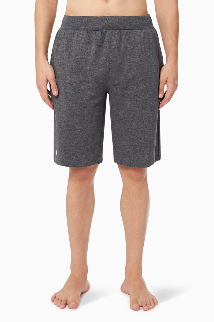 

Sleep Slim Shorts in Cotton Jersey, Grey