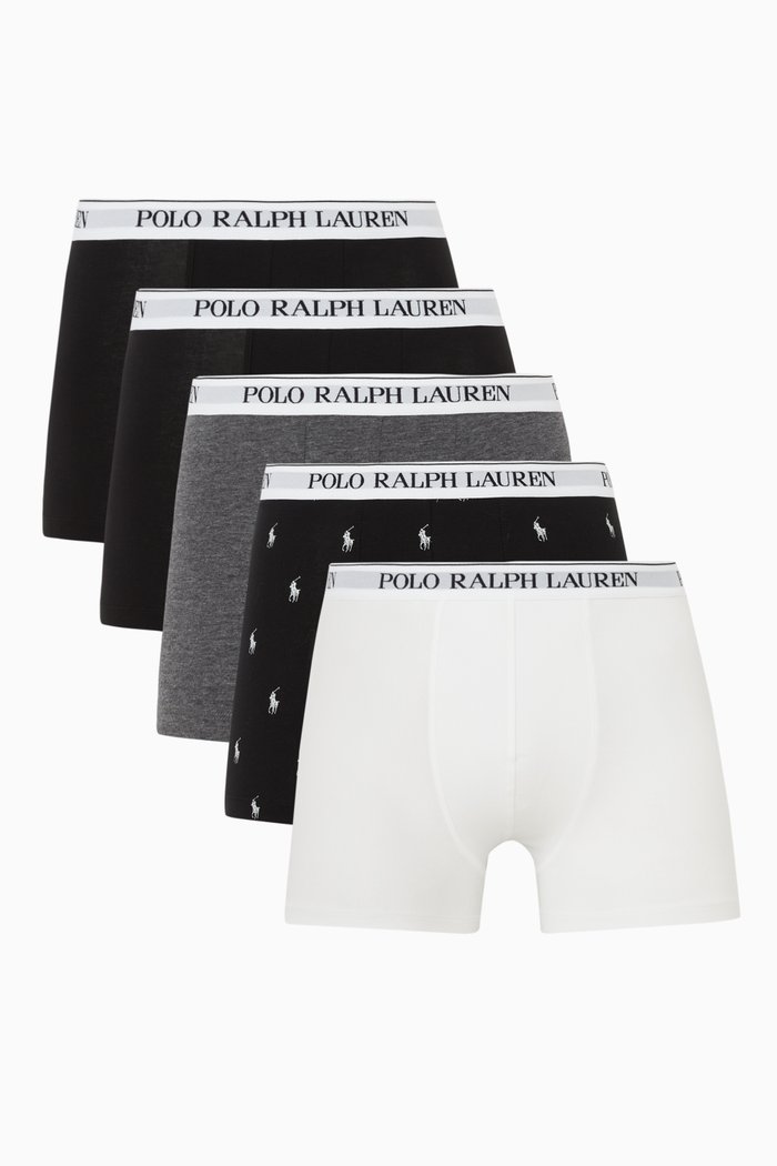 Classic Trunks in Stretch Cotton, Set of 5, Multicolour