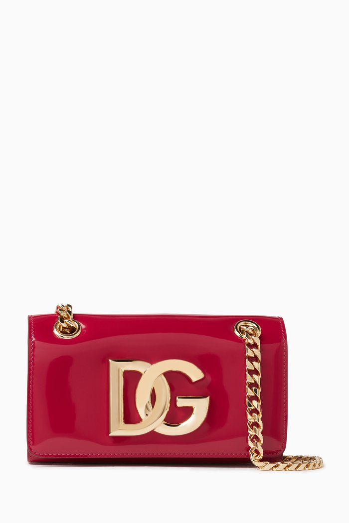 

3.5 Phone Bag in Polished Calfskin, Pink