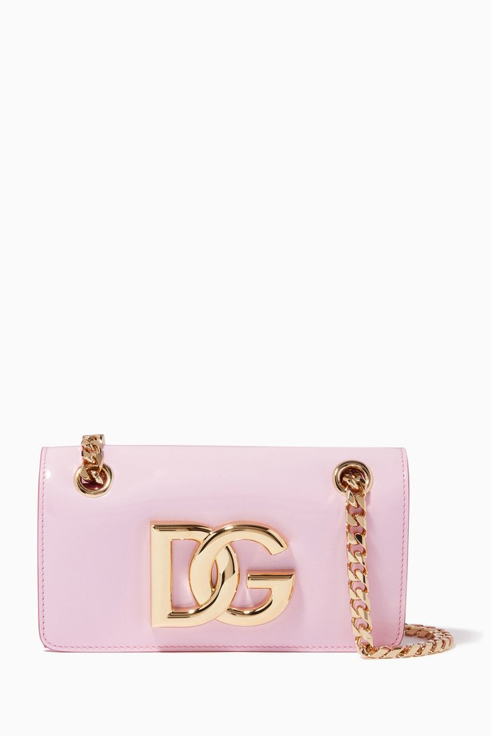 

3.5 Phone Bag in Polished Calfskin, Pink