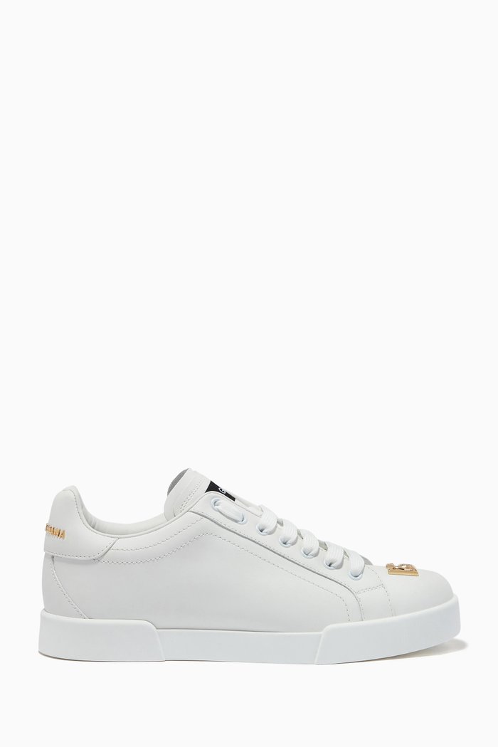 

Portofino DG Sneakers in Leather, White