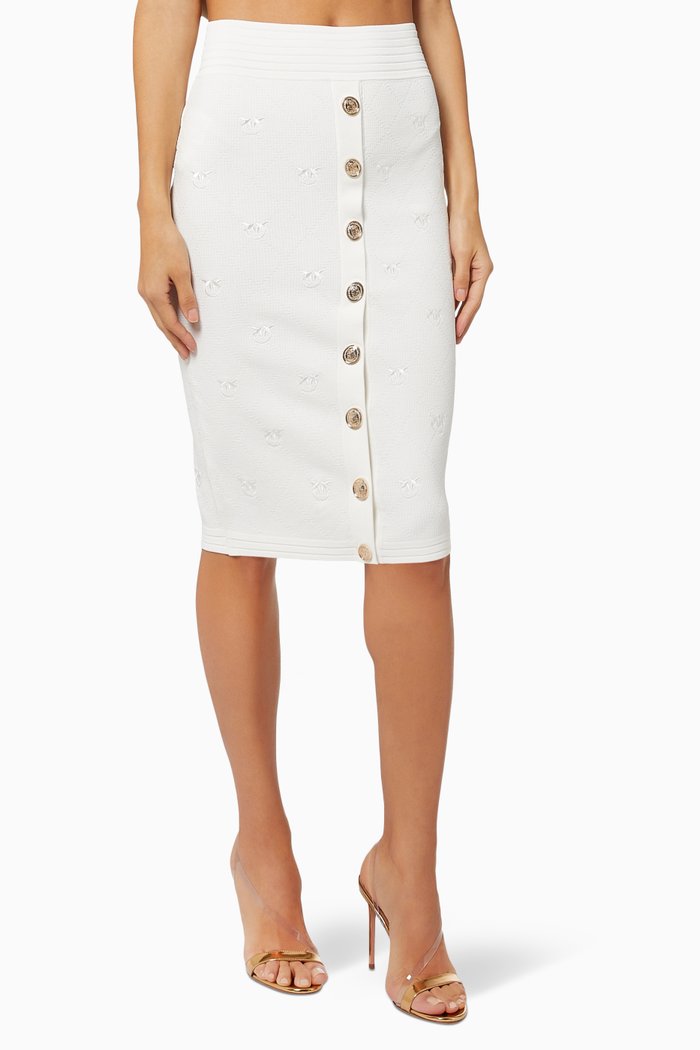 

Oviedo Skirt in Logo Knit, Black