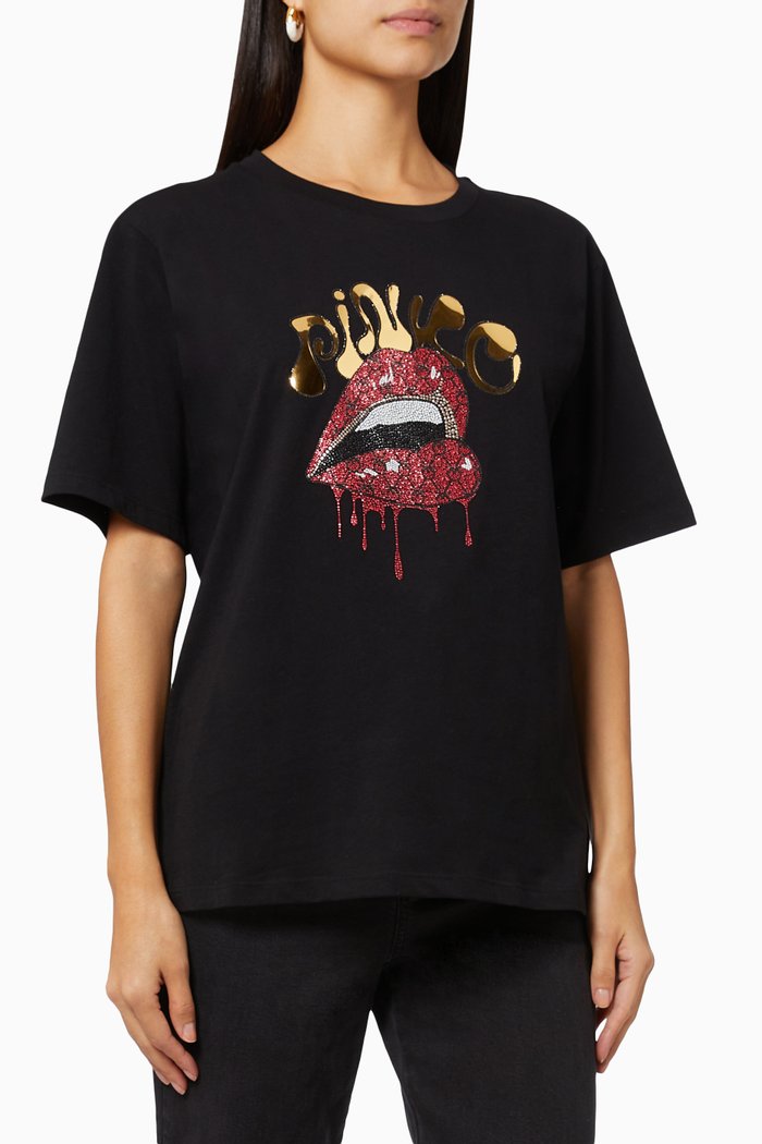 

Matova T-shirt in Organic Cotton Jersey, Black