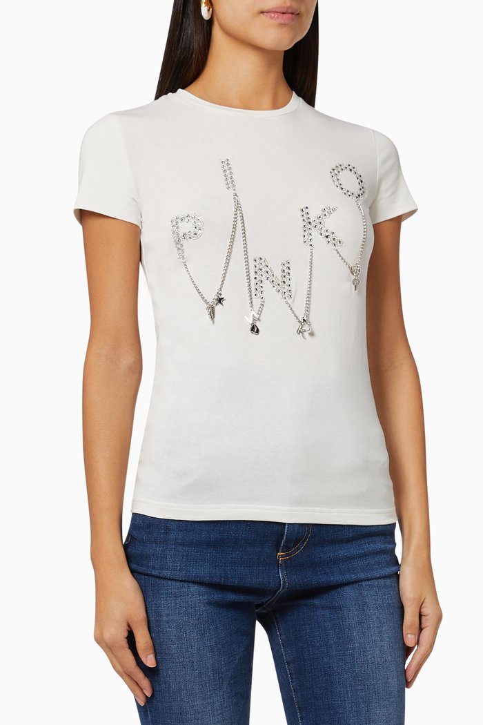 

Daiano T-shirt in Cotton Jersey, White