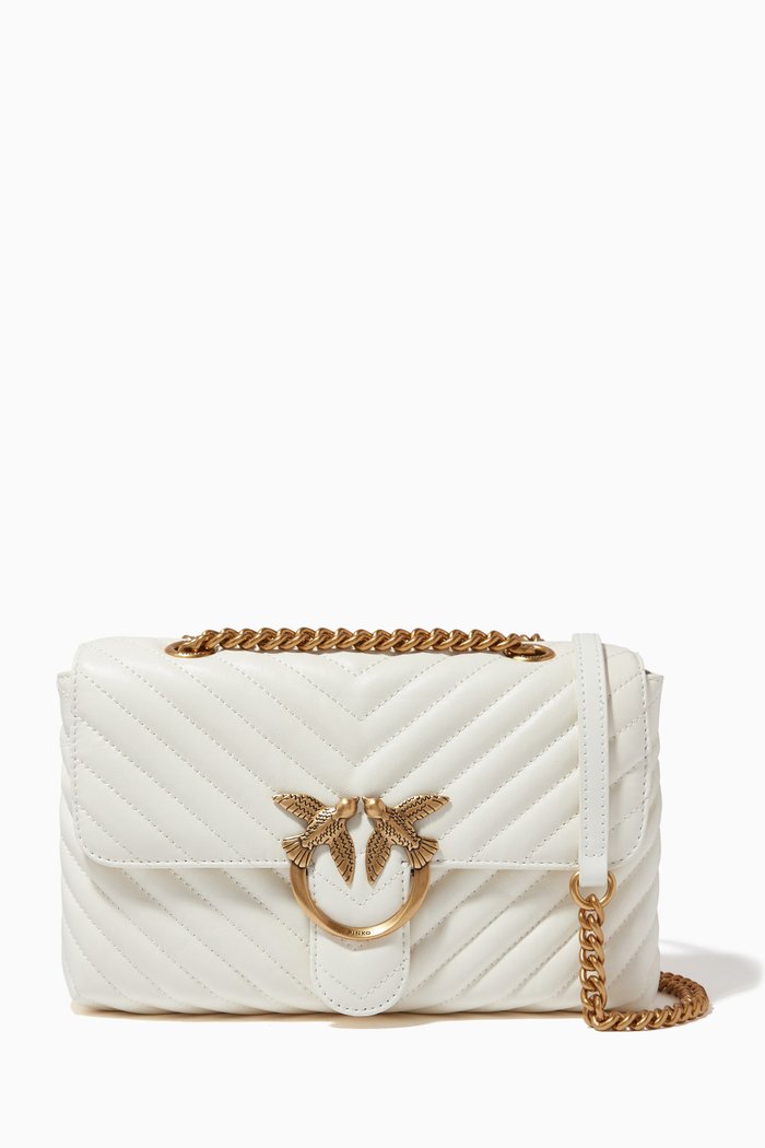 

Love Lady Puff V Quilt Bag, White