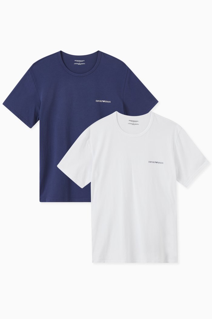 

EA Logo T-shirt in Jersey, Set of 2, Multicolour