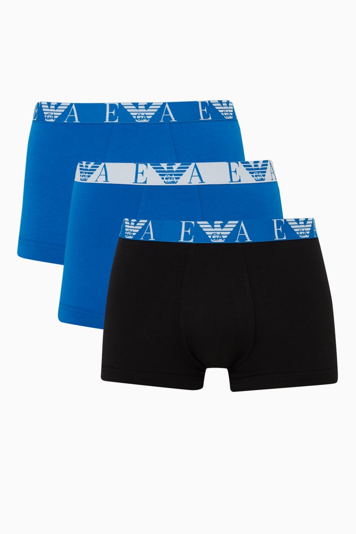 Logo Trunks, Set of 3, Multicolour