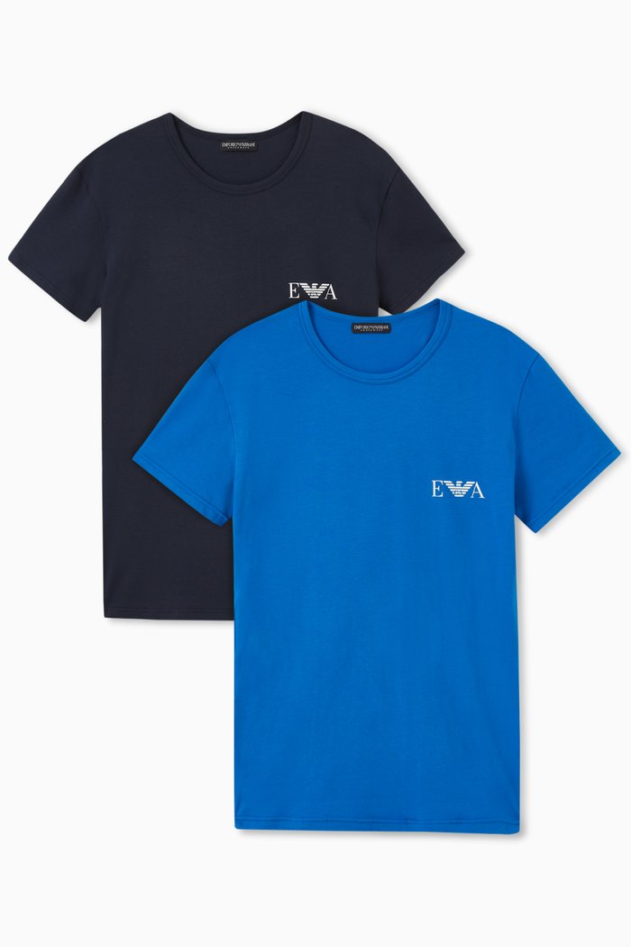

EA Logo T-shirt in Jersey, Set of 2, Multicolour