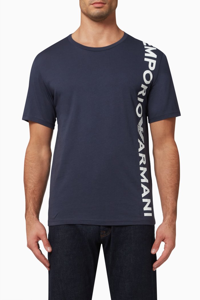

Logo T-Shirt in Cotton, Blue
