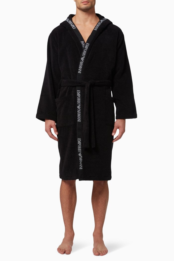 

Bathrobe in Cotton, Black