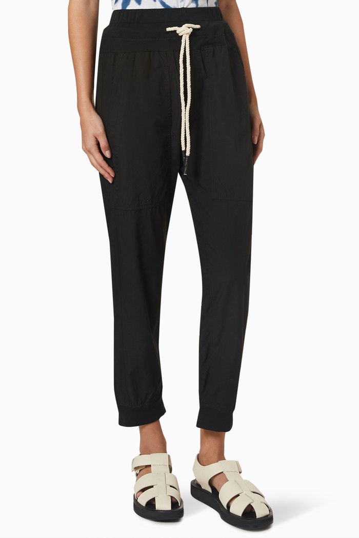 

Utility Pants in Cotton Jersey, Black