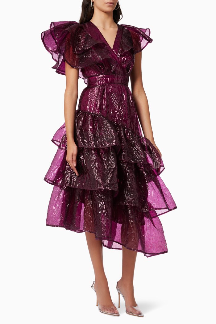 

Ruffle Tiered Dress, Pink