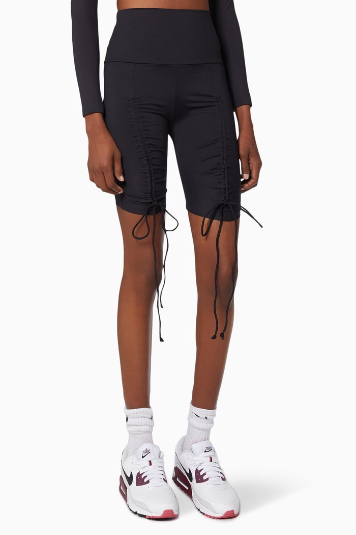 

Stelle Biker Shorts in Polyamide, Black