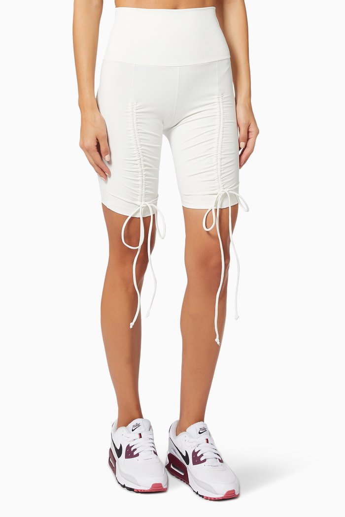 

Stelle Biker Shorts in Polyamide, White