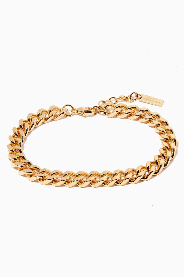

Medium Curb Chain Bracelet in Metal, Gold
