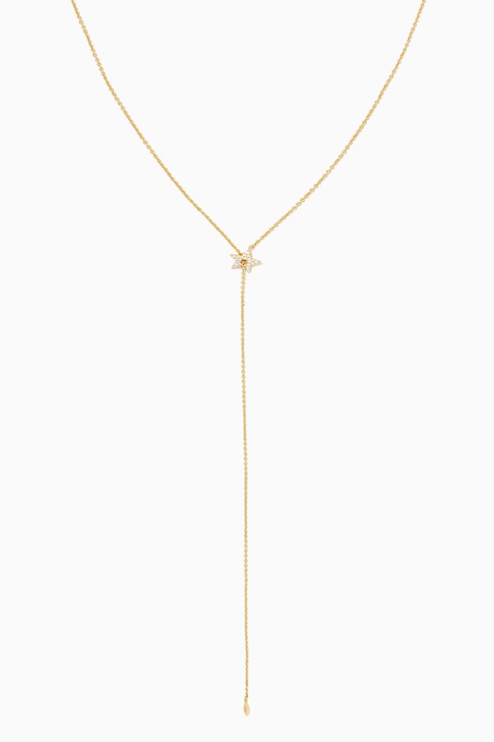 Y Pendant Necklace, Gold