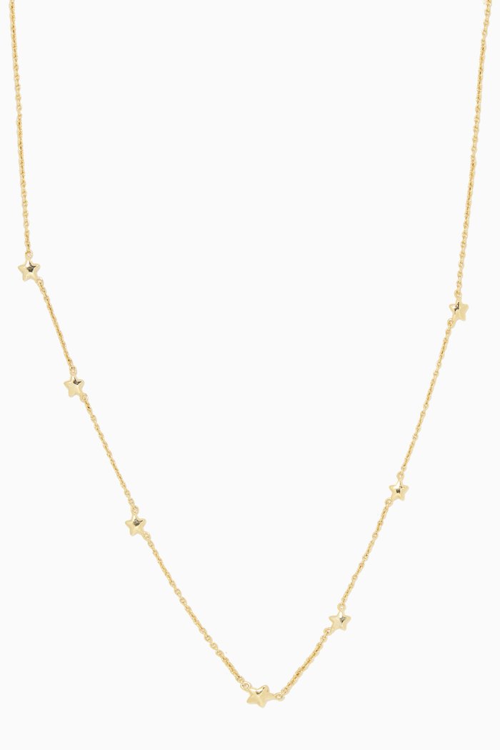 

Spread out Stars Necklace, Gold