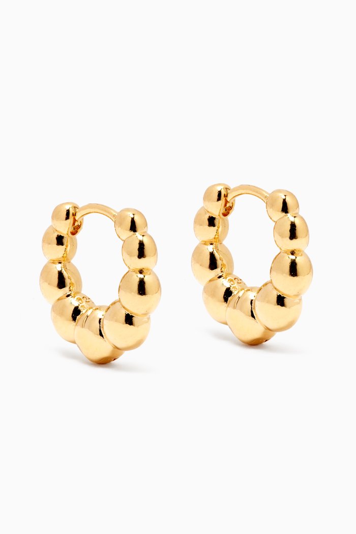 

Chunky Ball Huggies, Gold