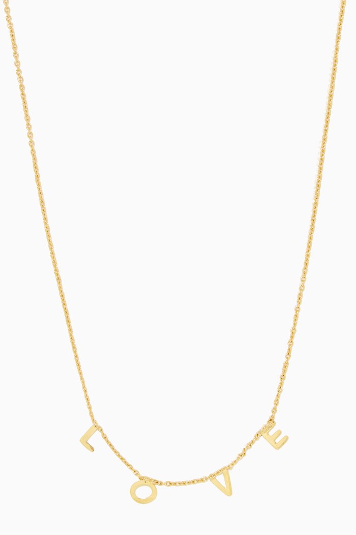 

Love Charm Necklace, Gold