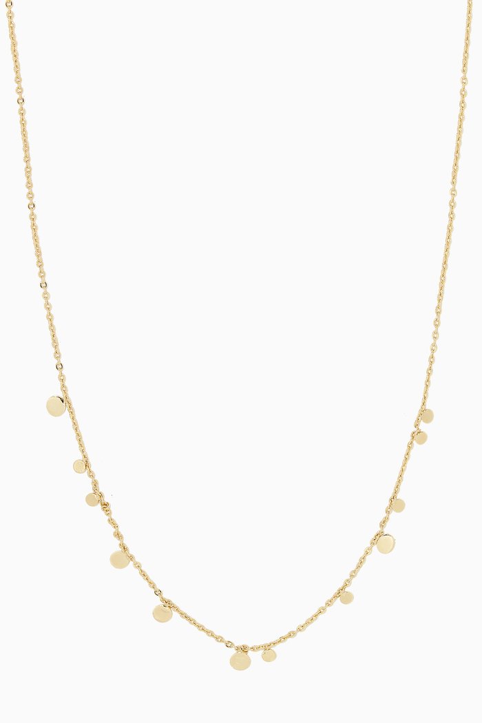 

Disc Chain Necklace, Gold