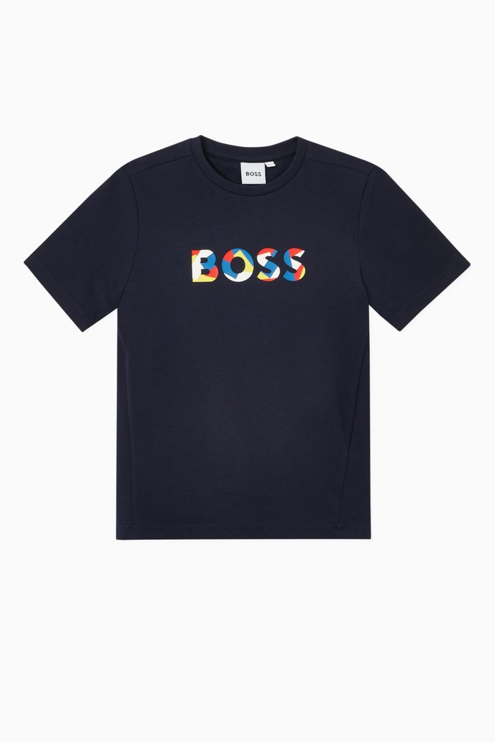 

Logo Graphic T-Shirt in Cotton, Blue