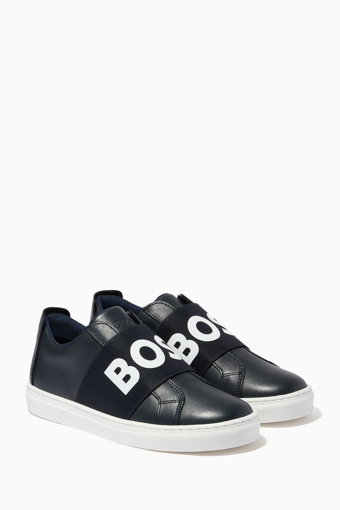 

Logo Strap Trainers, Blue