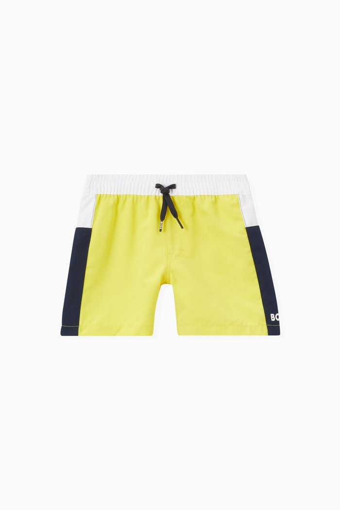 

Swim Shorts in Technical Fabric, Yellow