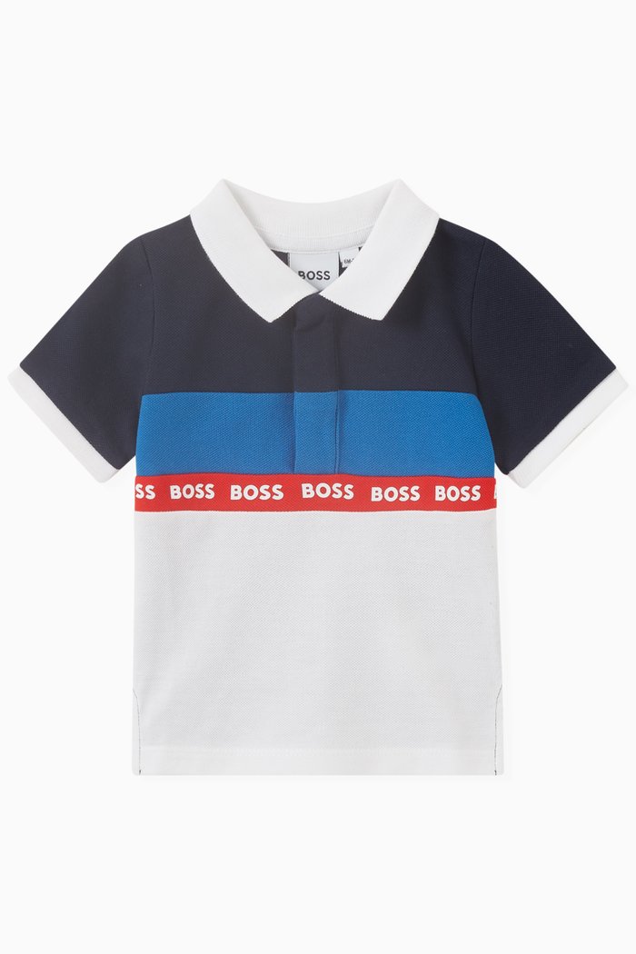 

Logo Polo Shirt in Cotton, White