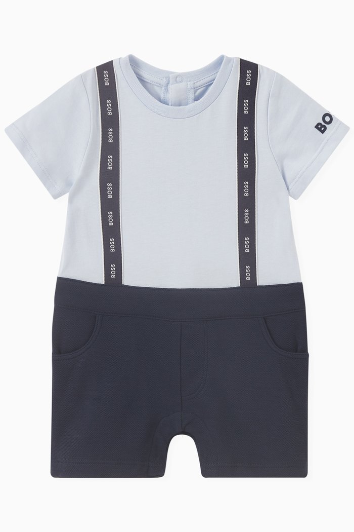 

Logo Romper in Cotton, Multicolour