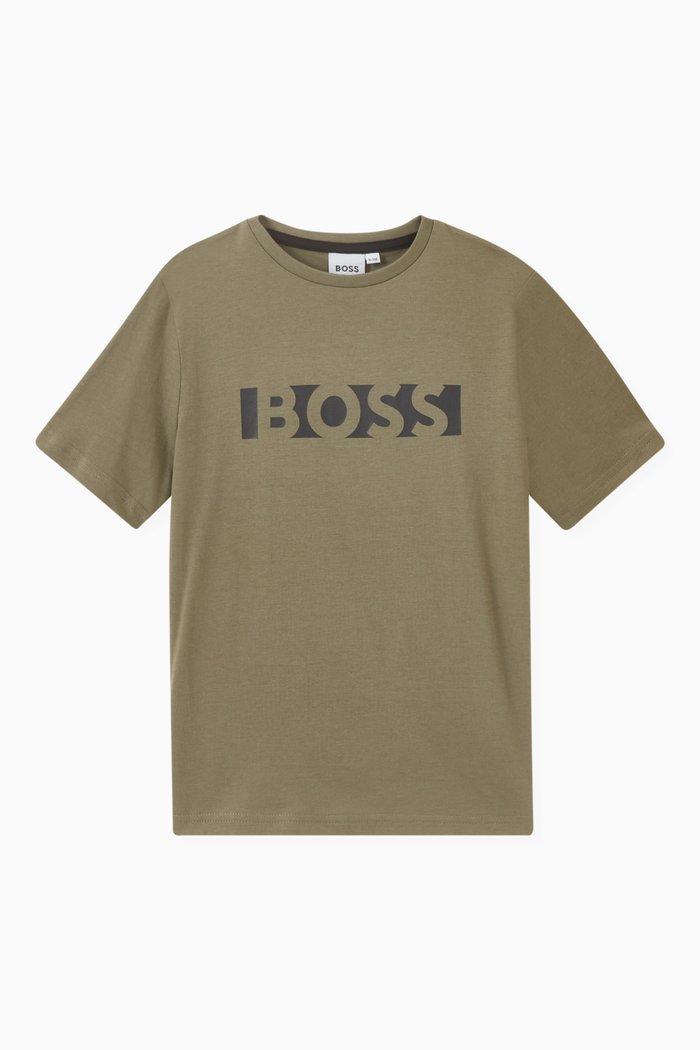 

Logo T-Shirt in Cotton, Green