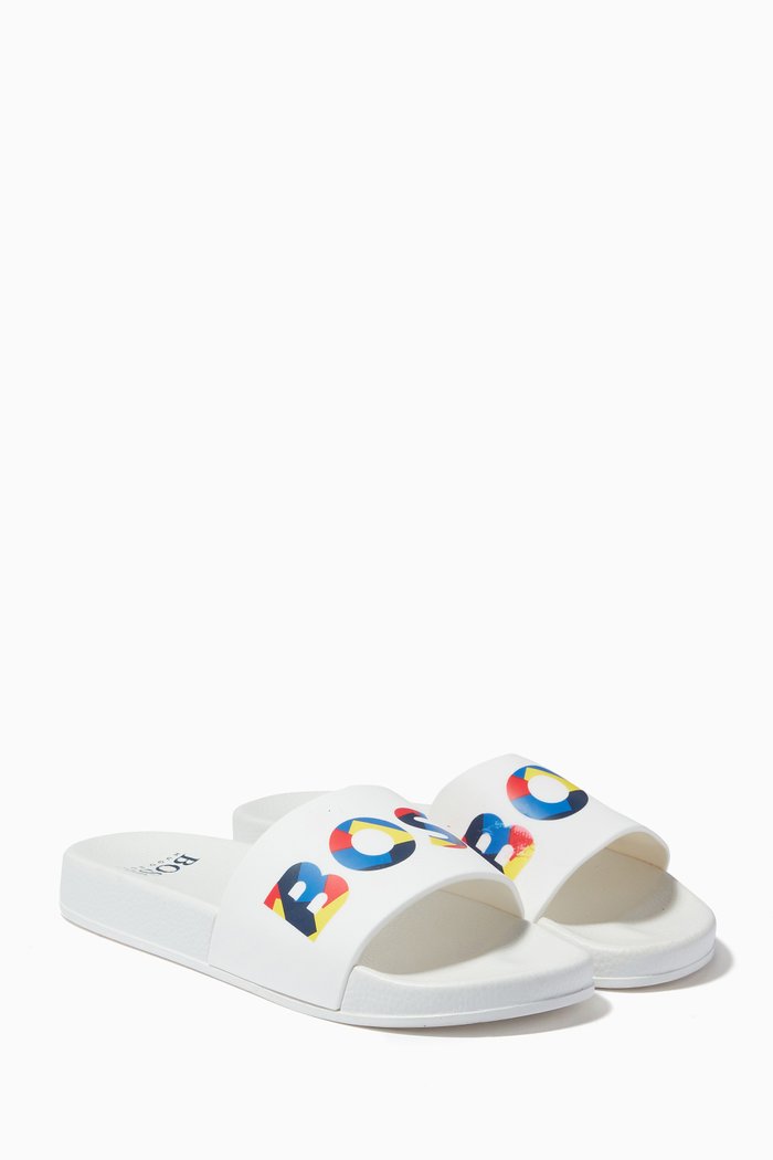 

Logo Slides in PVC, White