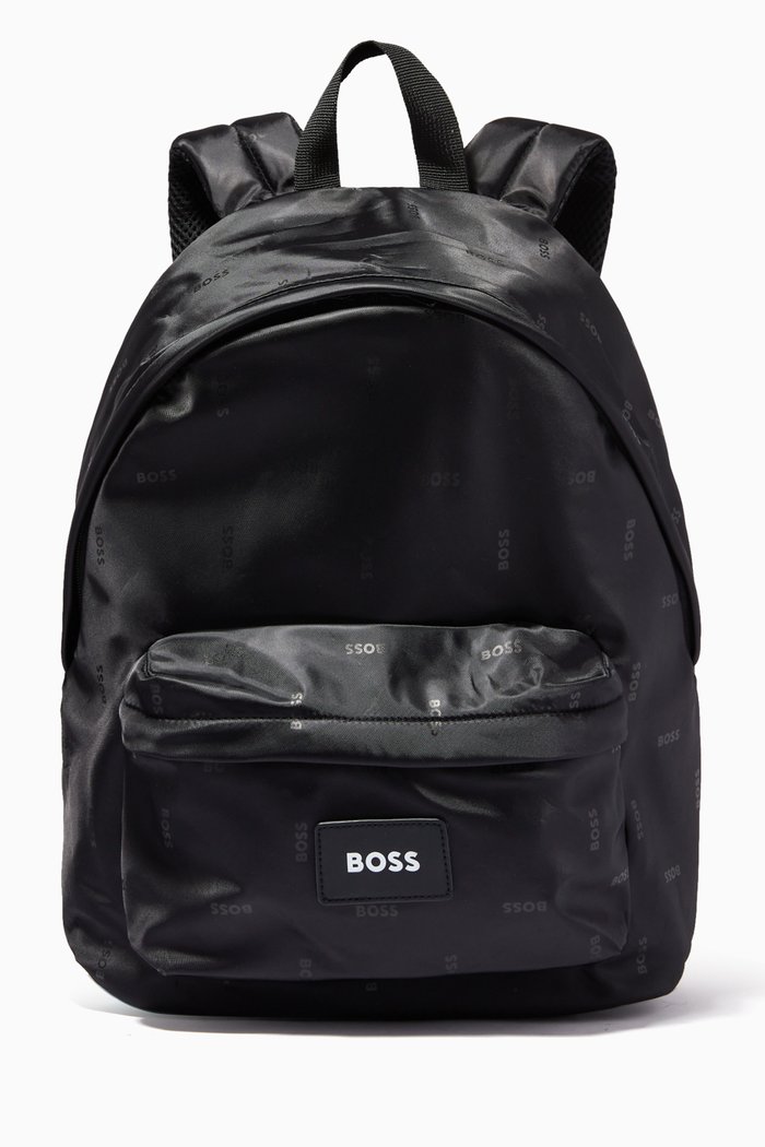 

Logo Patch Backpack in Technical Fabric, Black
