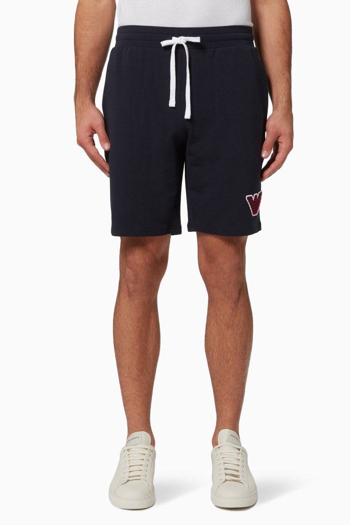 

Logo Shorts in Fleece, Blue