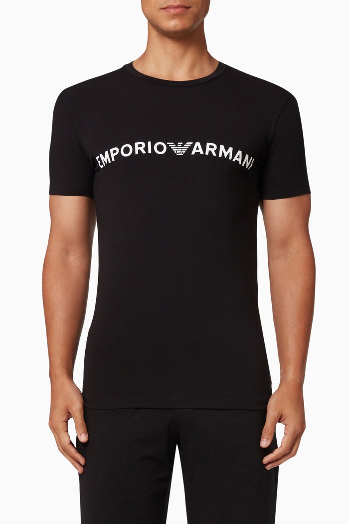 T-shirt in Cotton Jersey, Black