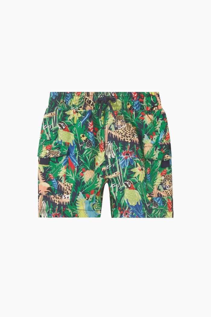 

Jungle Swim Shorts, Blue