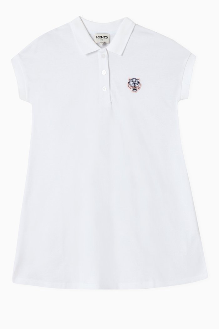

Polo Dress in Cotton, White