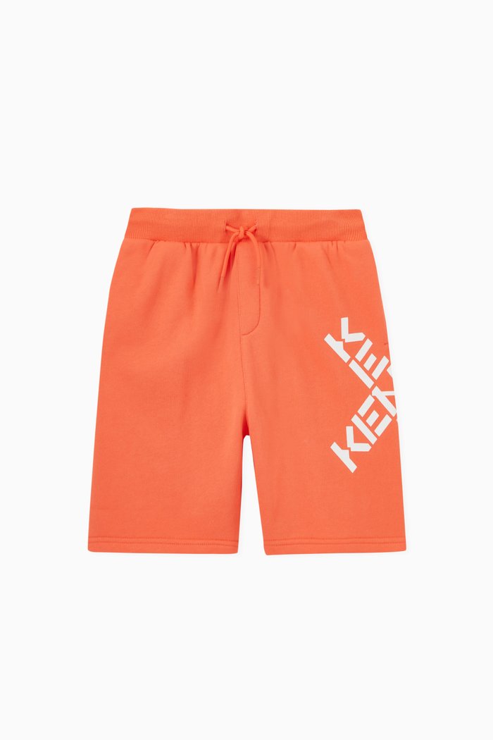 

Logo Shorts in Fleece, Red