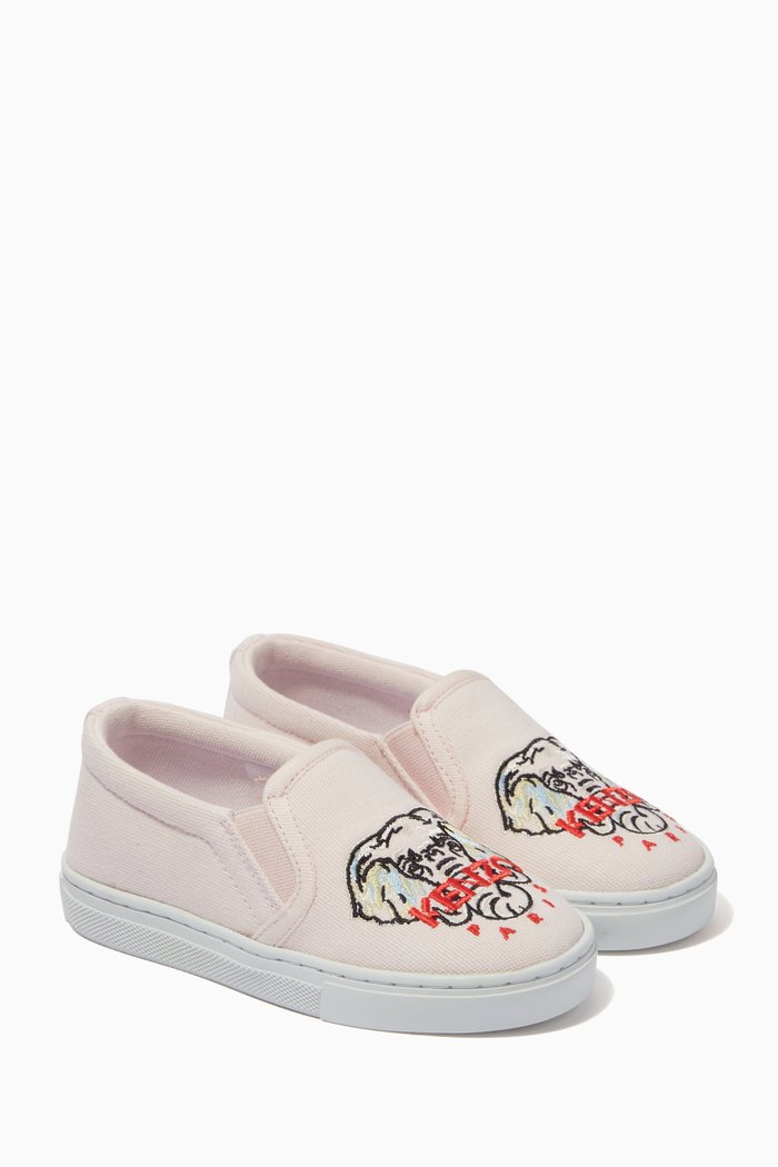 

Elephant Face Sneakers in Cotton, Pink