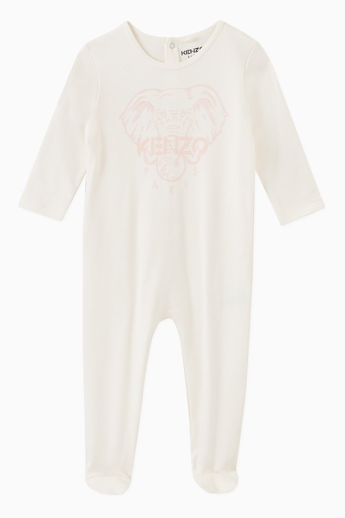 

Elephant Print Pyjamas in Cotton, Neutral