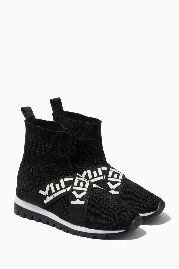 

Teen Sock Trainers, Black