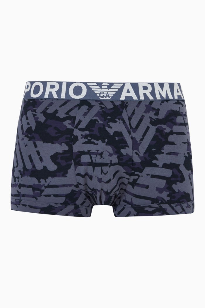 

Logo Boxers in Cotton, Blue