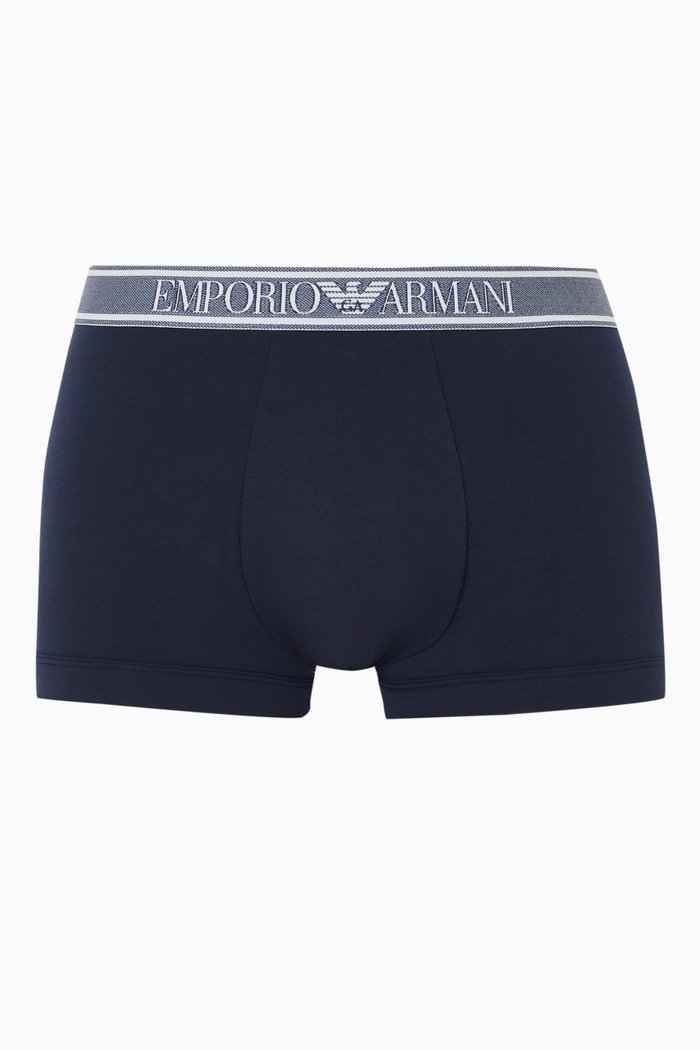 

Boxers in Knit Cotton, Blue