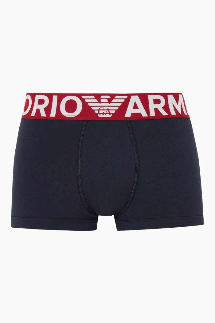 

Boxer Briefs in Knit Cotton, Blue