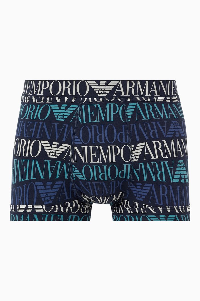 

EA Logo Trunks in Cotton Jersey, Blue