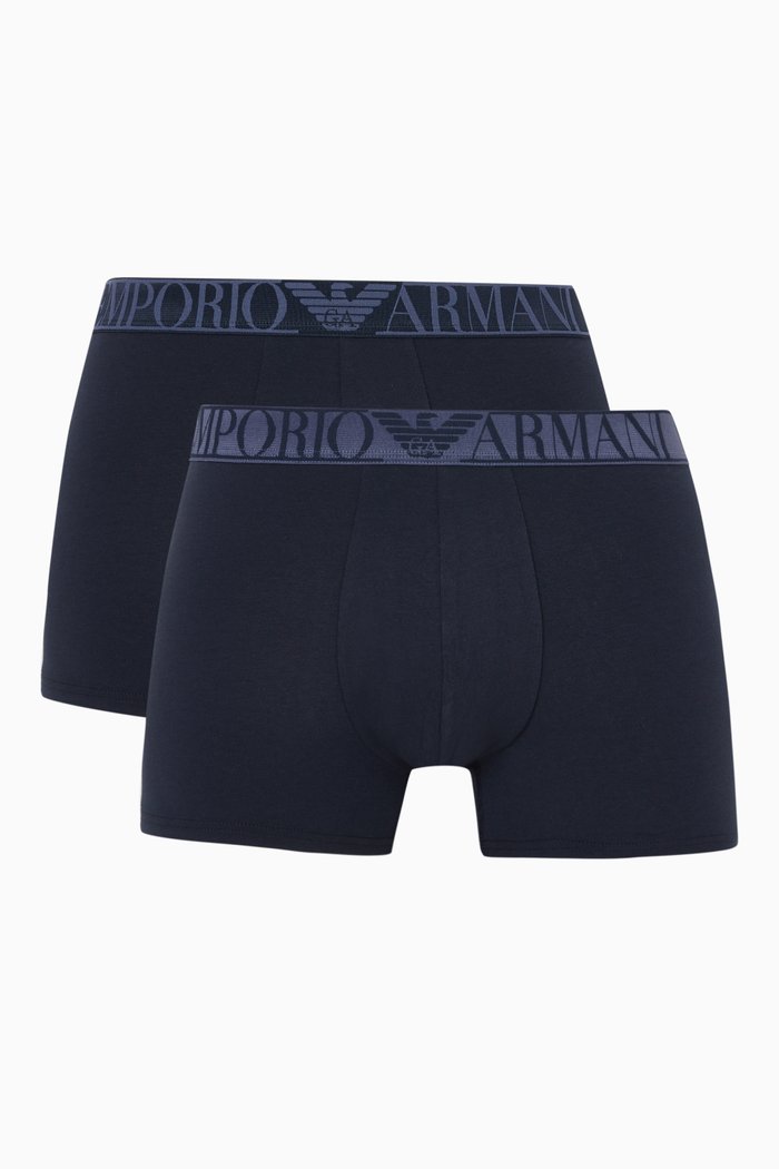 

Boxers in Cotton, Set of 2, Blue