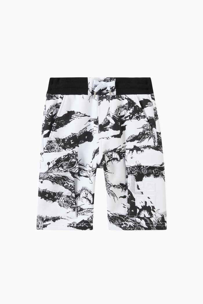 

Floral Print Swim Shorts in Fleece, Multicolour